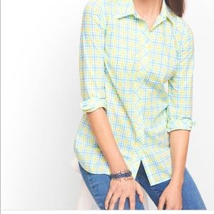 Talbots Gingham Button-Down Shirt
